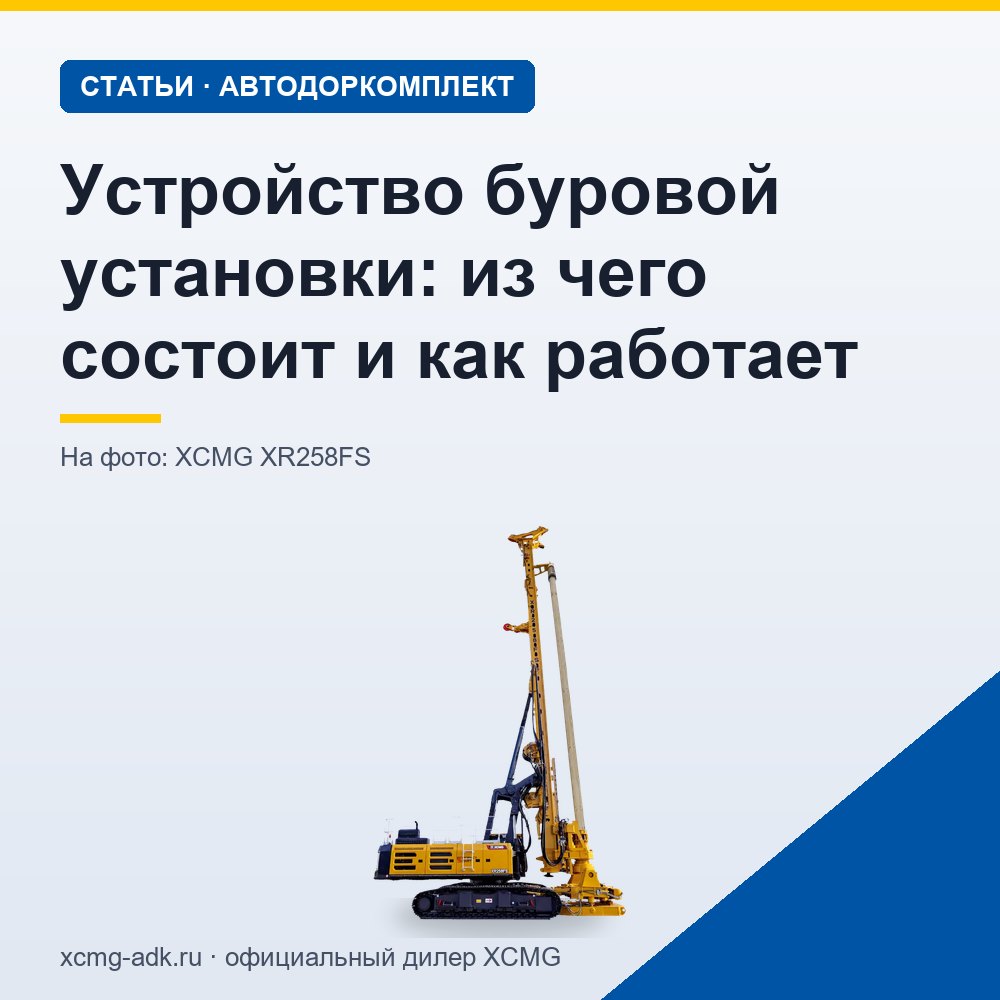 Устройство буровой установки: из чего состоит и как работает